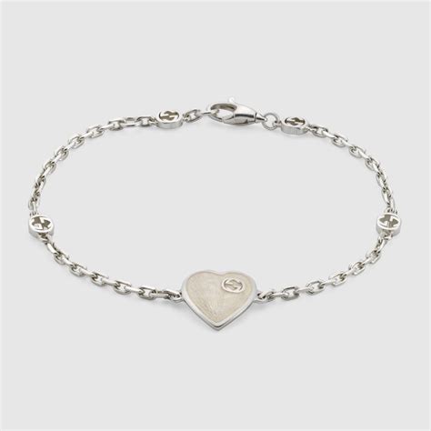 gucci bracciale cuore|Bracciale Gucci Heart con Incrocio GG.